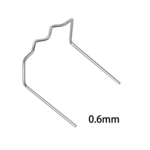 Скоби з плоским кутом 90°  0.6 мм, 100 шт